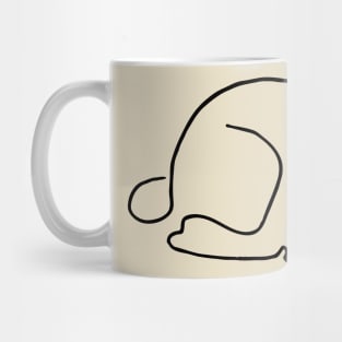 Rabbit on a line  - Oneliner Mug